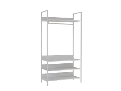 Rail Wardrobe Free 3D model