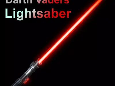 Darth Vaders Lightsaber Low-poly 3D model