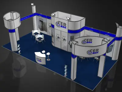 Exhibition Stand - ST0044 3D model