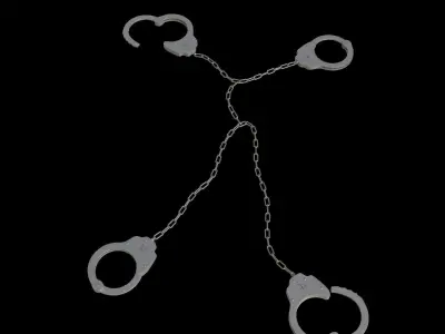 Steel Shackles And Cuffs Collection 3D Model Pack