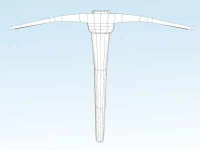 Pick Axe Low-poly 3D model purchase