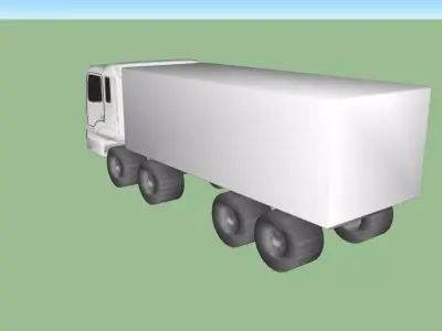 Hyundai HD320 Truck Low-poly 3D model
