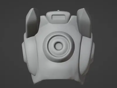 Wearable Sci-fi Helmet 3D print model