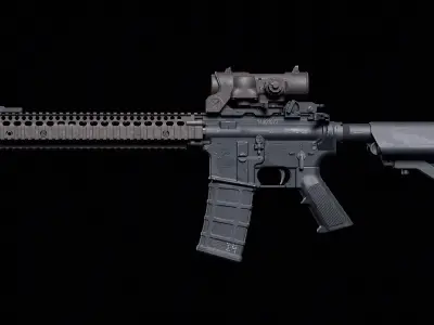 M4 Block II Low-poly 3D model