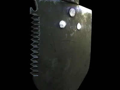 Military Shovel Free low-poly 3D model