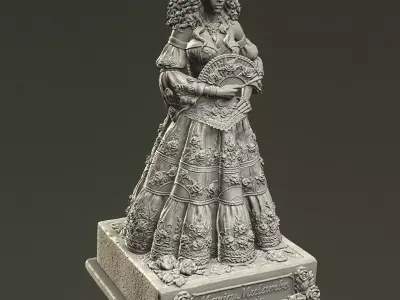 Maria Mulambo Statue Part Model Silicone Mold  3D print model