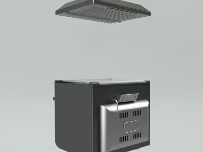Oven stove A1 3D model