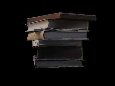 Stacked Books 3D model