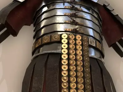 Lorica Segmentata Ancient Roman Legionary Armor Free low-poly 3D model
