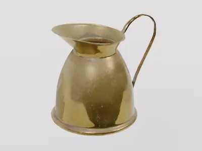 Brass Jug Victorian Medium photogrammetry scan PBR 4K textures Low-poly 3D model