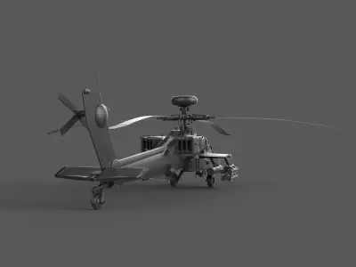 Apach Helicopter 3D model