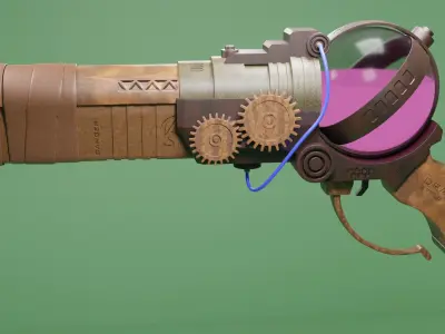pistol 3D model 5