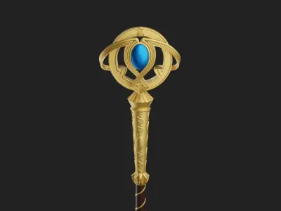 Wizard Staff 3D Model 3D print model