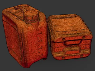 Plastic Jerrycan Low-poly 3D model purchase