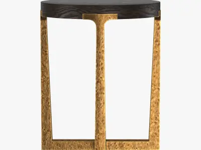 T-BRACE ROUND SIDE TABLE 3D model