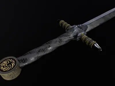 Medieval Sword 3D model buy
