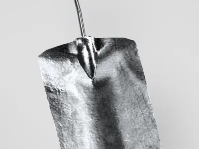 hand trowel Survival weapon Free low-poly 3D model