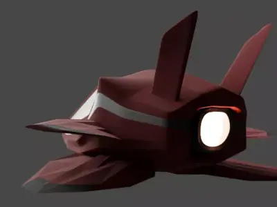 just a random spaceship Free 3D model