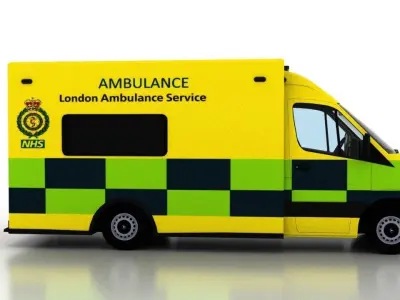 Mercedes Benz Sprinter Truck England Ambulance UK 3D model
