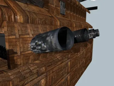 Pirates Ships Low-poly 3D model