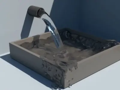 water tube 3D Free 3D model
