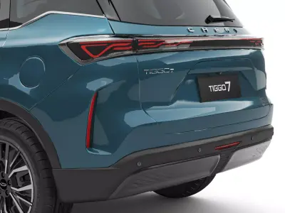 2026 Chery Tiggo 7 Hybrid with Interior 3D model