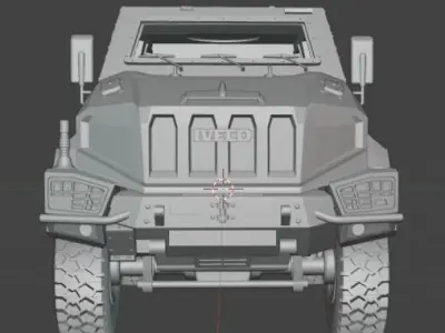  Iveco Manticor Armored Vehicle - 35th Scale 3D print model 3D print model