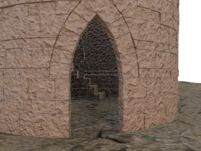 Desert Tower 3D model