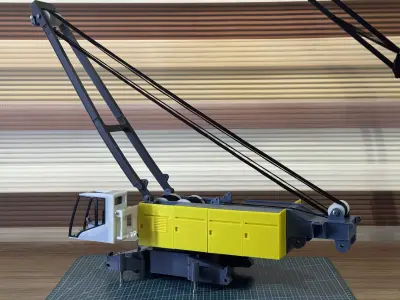 LR1300SX  Crawler Crane Model 3D print model