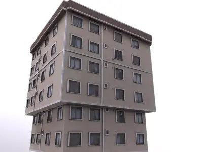 Architectural Building-12 Low-poly 3D model