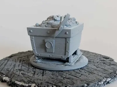 Mine Cart 3D Print Coal Cart 3D Print 3D print model