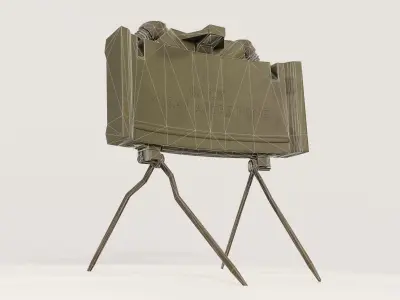 M18A1 Claymore Mine Low-poly 3D model