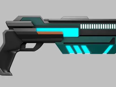 Sci Fi Gun 3D model order