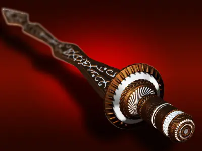 A Sword worthy of a King Low-poly 3D model