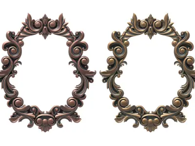 Ornament Frame Vintage Decor 3D print model