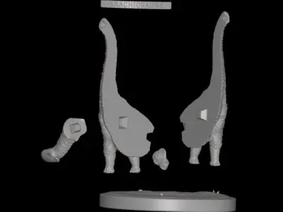 Brachiosaure statue of dinosaur 3D print model