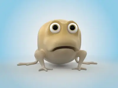 Desert Rain Frog 3D model