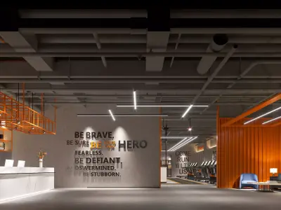 3D model of gym showroom and equipment 3D model
