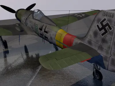 Focke-Wulf Ta-152H-1 3D model