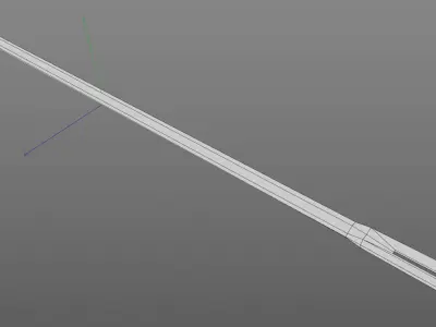  3D  Hand Sewing Needle 3D model