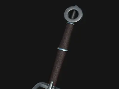 Witcher Sword Low-poly 3D model purchase