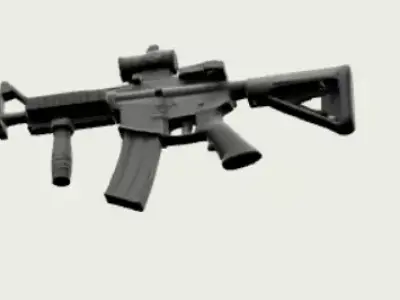 3dmodel machine gun 3D model