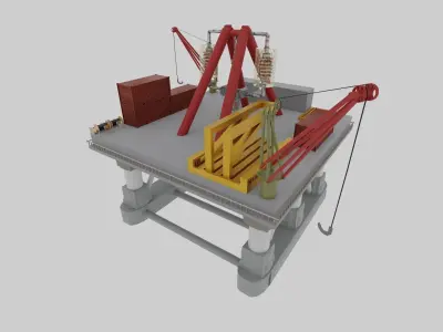 drilling rig     unit  Free 3D model