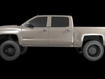 Chevrolet Silverado LT 2024 3D Model 3D print model