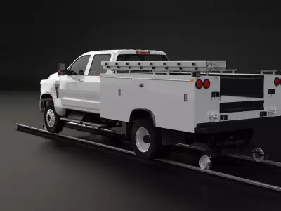 International CV 2020 Road-rail Truck 3D model