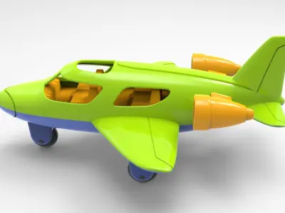 toy plane 3D model by Revon