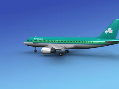 Airbus  A320 Aer Lingus 3D model