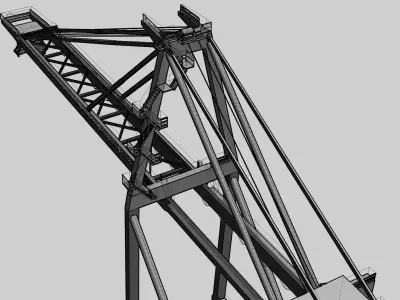 STS CRANE Low-poly 3D model