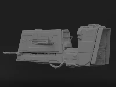 Imperial Patrol Speeder Bike - One12 - STL files 3D print model