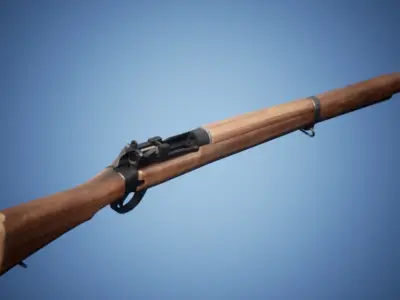 Generic WW2 Rifle Low-poly 3D model